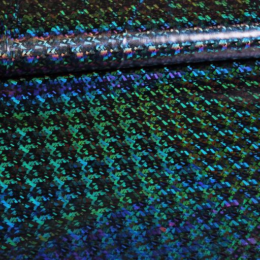 Tissu jersey hologram noir