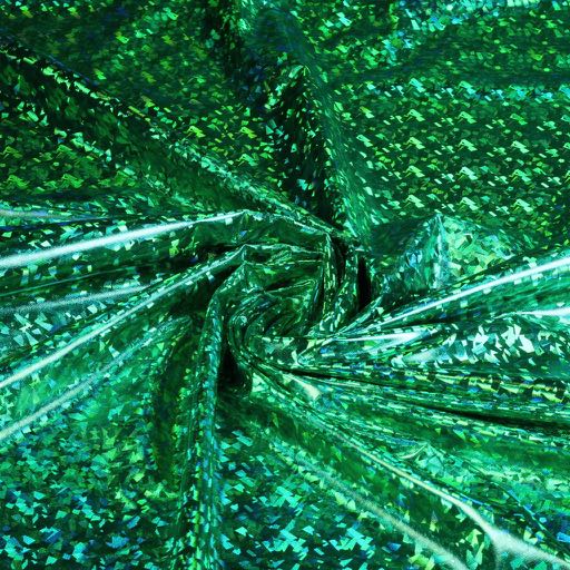 Tissu jersey hologramme vert