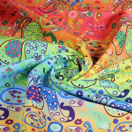 Tissu Terlenka paisley digital