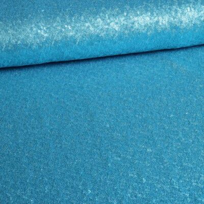 Tissu mesh stretch paillettes aqua