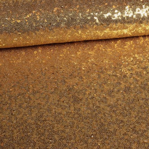 Tissu mesh stretch paillettes or