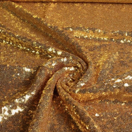 Tissu mesh stretch paillettes or