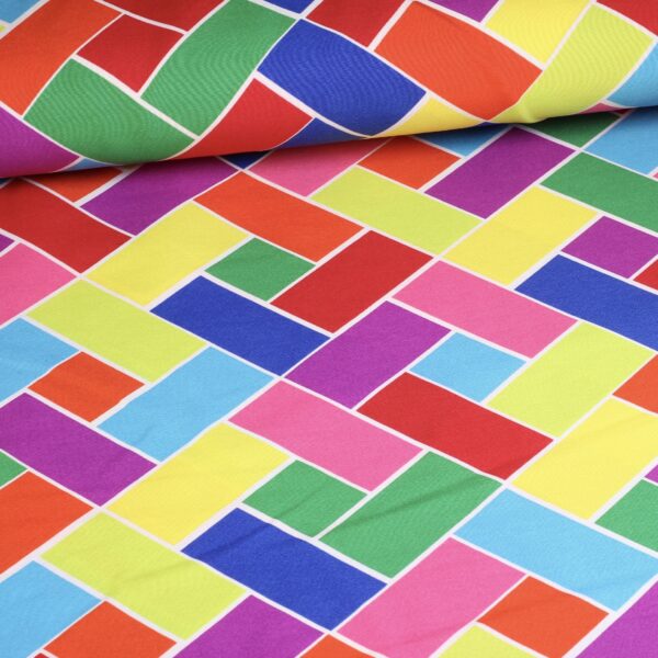 Tissu Terlenka carreaux multicolor
