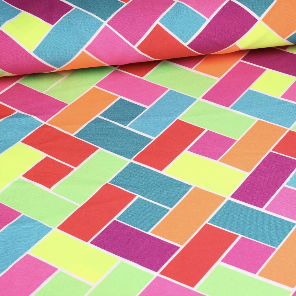 Tissu Terlenka losange multicolore