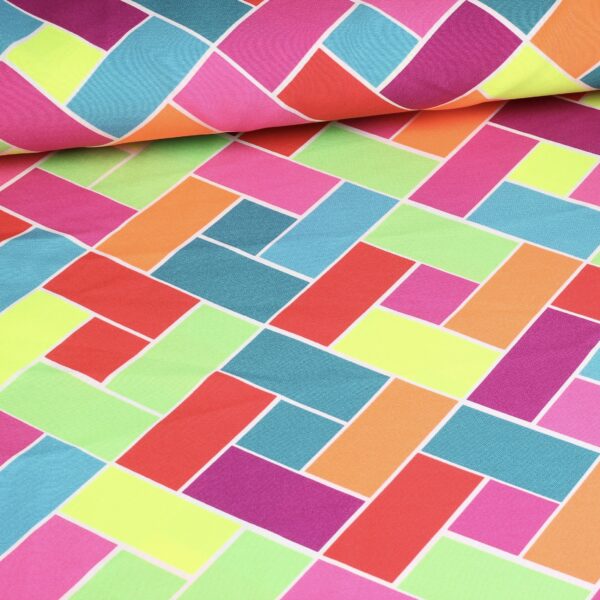 Tissu Terlenka losange multicolore