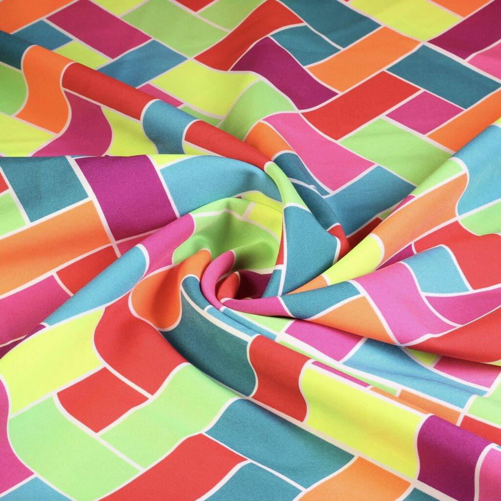 Tissu Terlenka losange multicolore