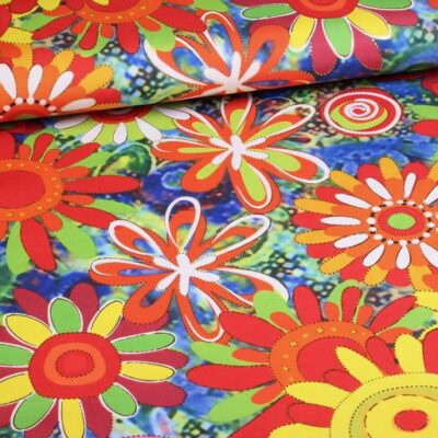 Tissu Terlenka multicolore or