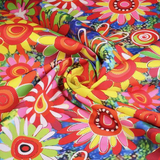 Tissu Terlenka multicolore or
