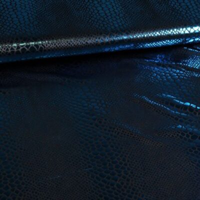 Tissu jersey noir aqua foil
