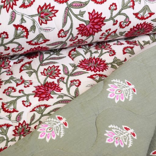 Tissu hydrophile matelassé paisley