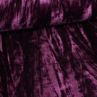 Tissu stretch velours violet