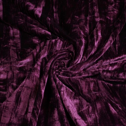 Tissu stretch velours violet