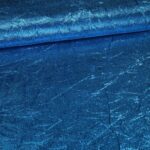 Lurex stof gekreukt aqua