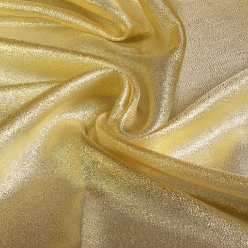 Tissu Fancy Organza Crepe gold