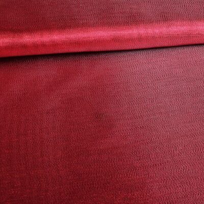 Tissu Fancy Organza Crêpe rouge