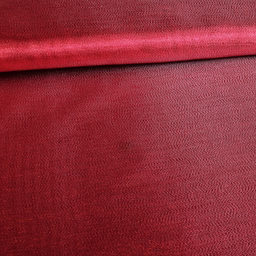 Tissu Fancy Organza Crêpe rouge