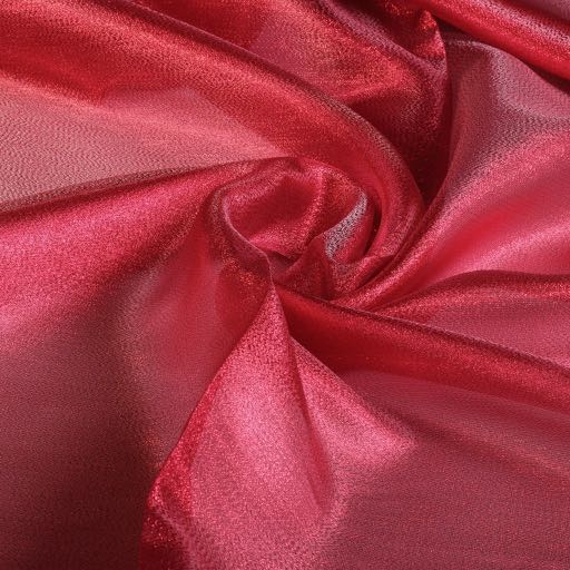 Tissu Fancy Organza Crêpe rouge