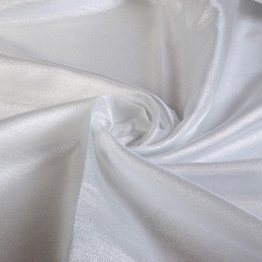 Tissu Fancy Organza Crepe argent