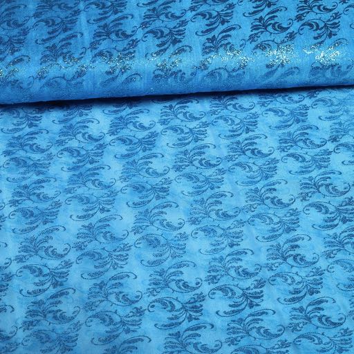 Tissu organza aqua