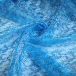 Organza stof aqua
