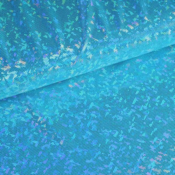 Tissu Mystique Deluxe Foil Hologram aqua