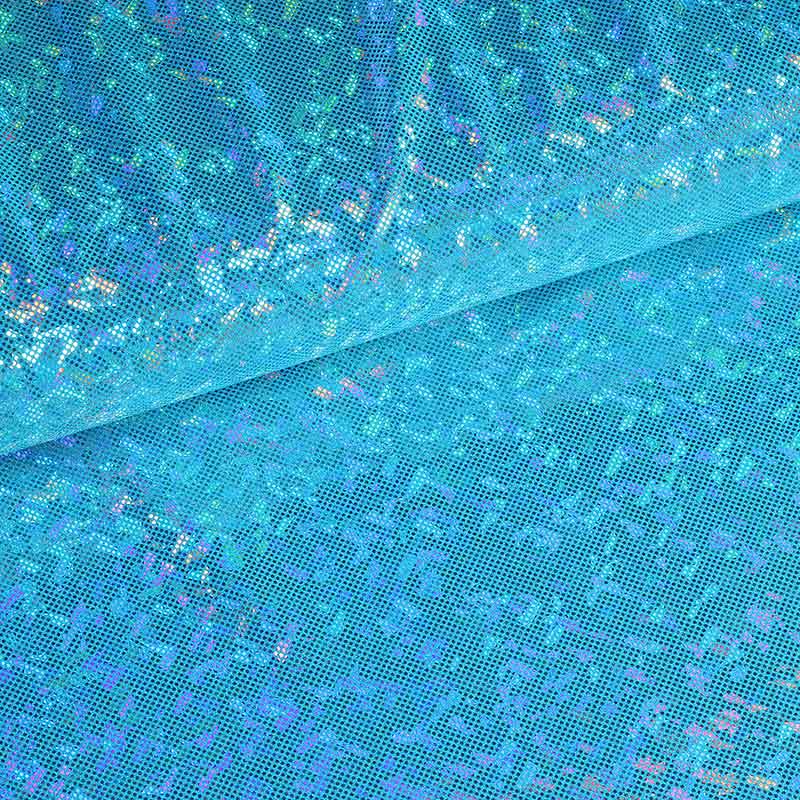 Tissu Mystique Deluxe Foil Hologram aqua