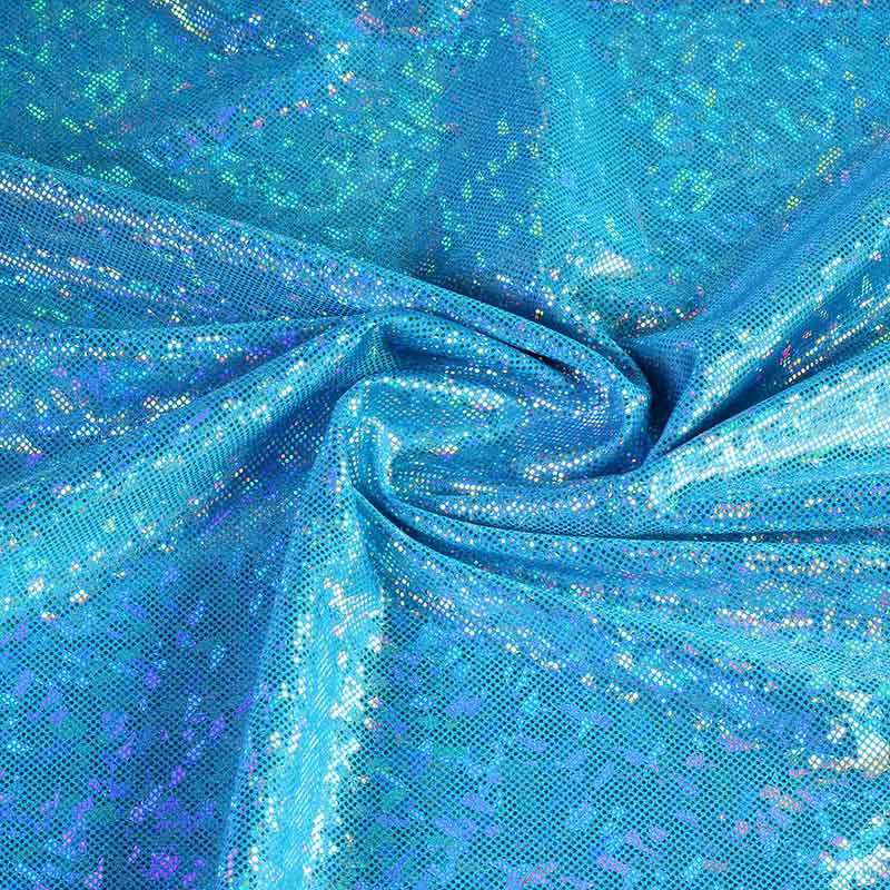 Tissu Mystique Deluxe Foil Hologram aqua