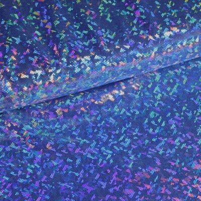 Tissu Mystique Deluxe foil hologram cobalt