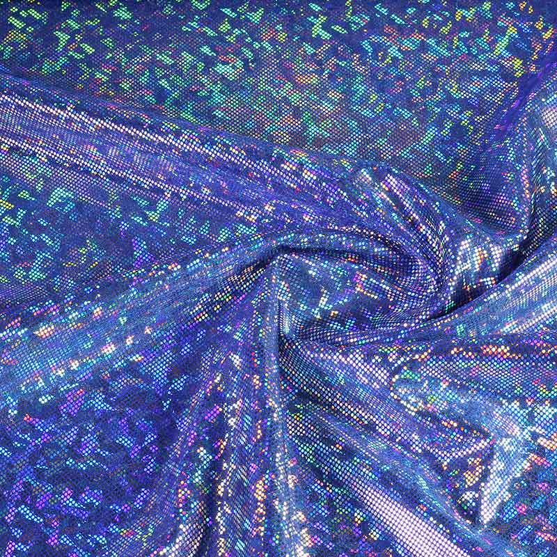 Tissu Mystique Deluxe foil hologram cobalt