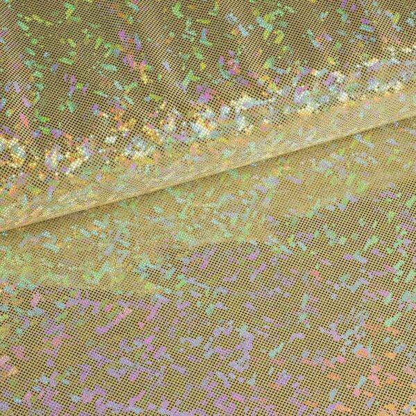 Tissu Mystique Deluxe Foil Hologram or