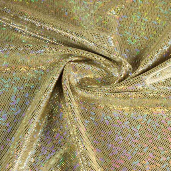 Tissu Mystique Deluxe Foil Hologram or