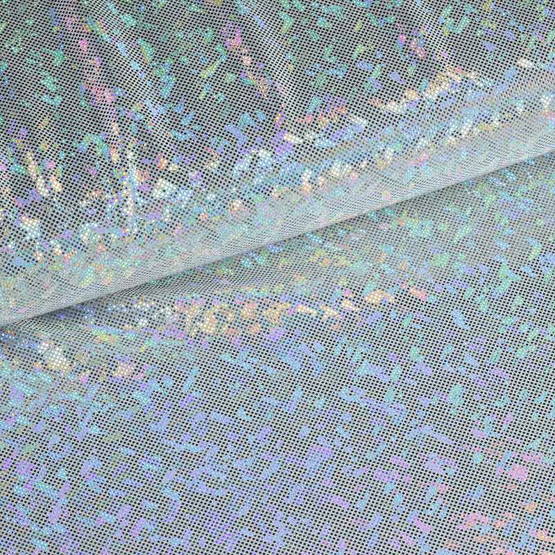 Tissu Mystique Deluxe Foil Hologram argent foncé