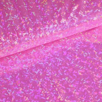 Tissu Mystique Deluxe foil hologram rose