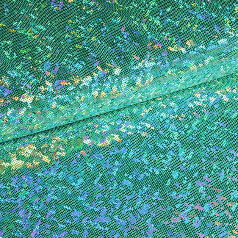 Tissu Mystique Deluxe Foil Hologram vert