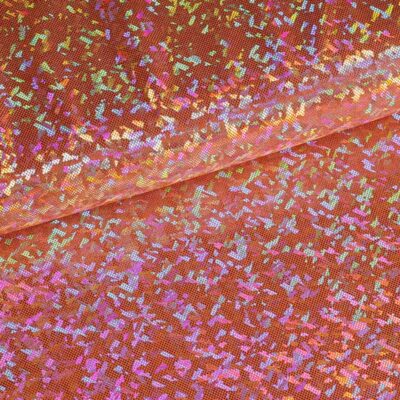 Tissu Mystique Deluxe foil hologram orange