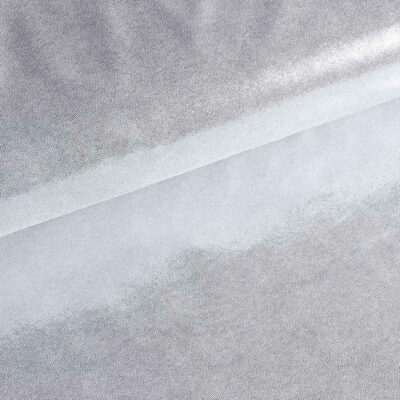 Tissu Mystique foil argent