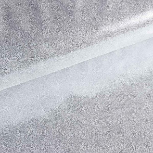 Tissu Mystique foil argent