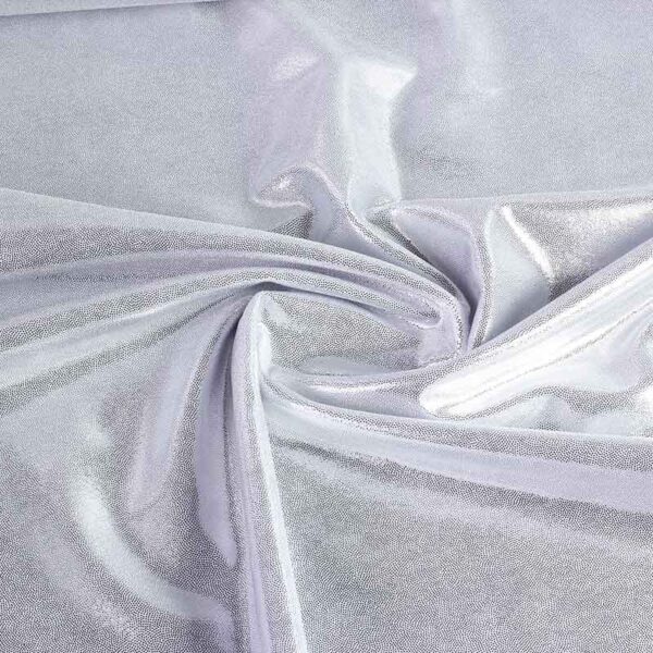 Tissu Mystique foil argent