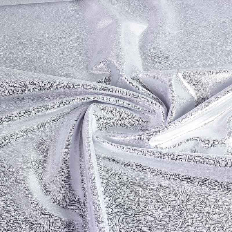 Tissu Mystique foil argent
