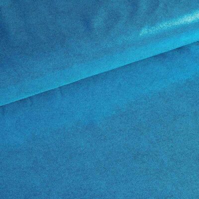 Tissu Mystique foil aqua