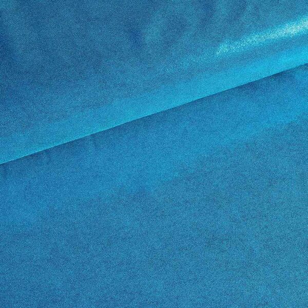 Tissu Mystique foil aqua