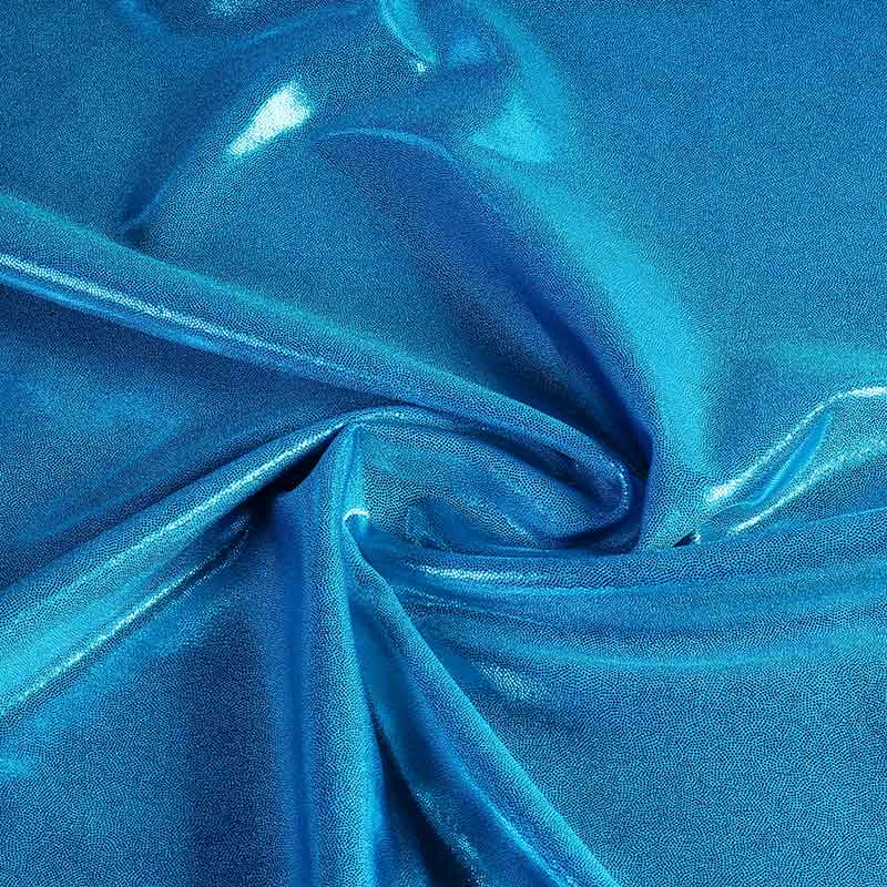 Tissu Mystique foil aqua