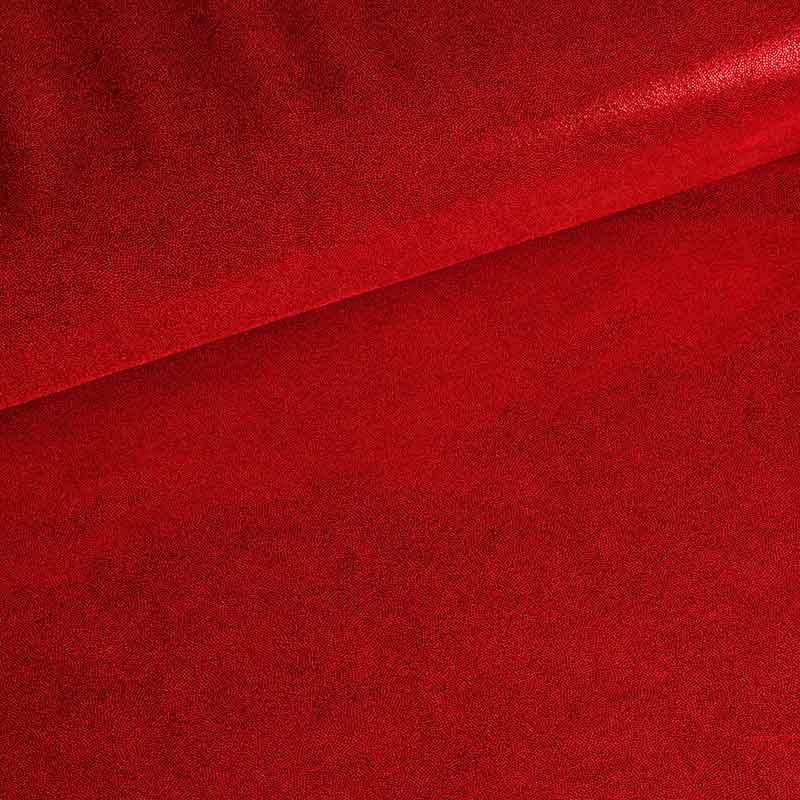 Tissu Mystique foil rouge