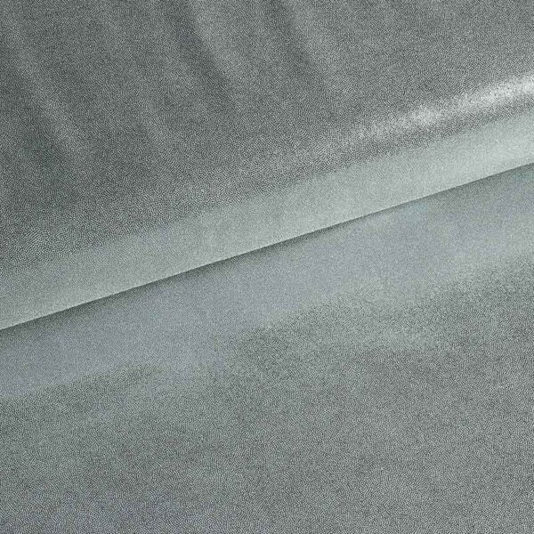 Tissu Mystique foil argent foncé