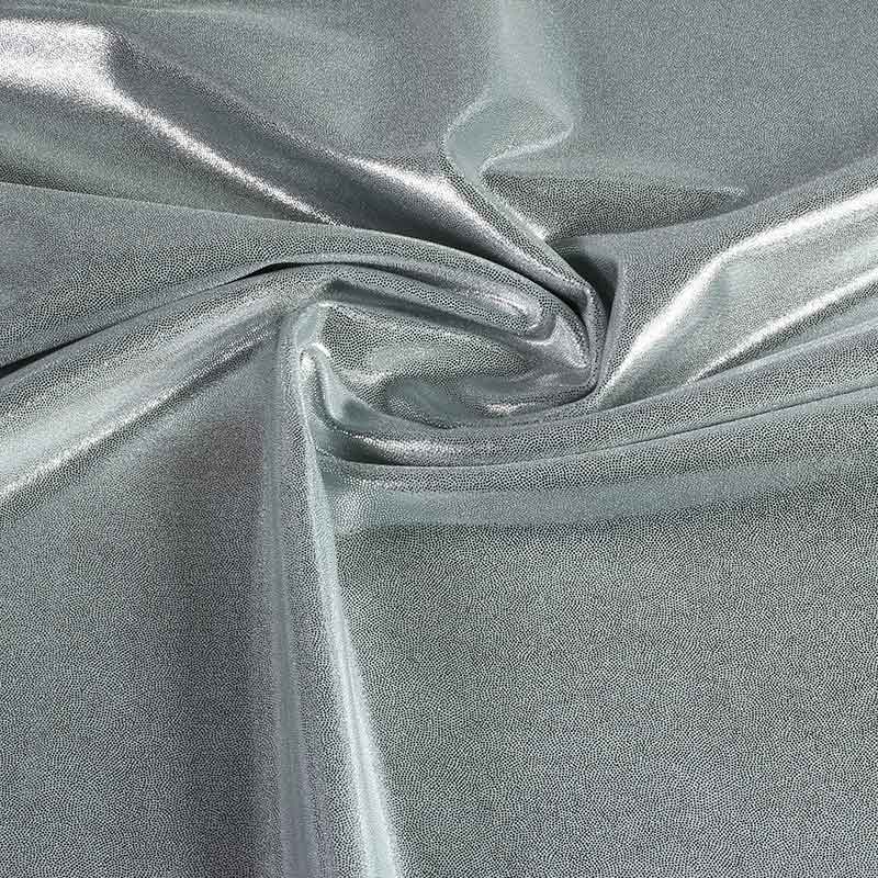 Tissu Mystique foil argent foncé