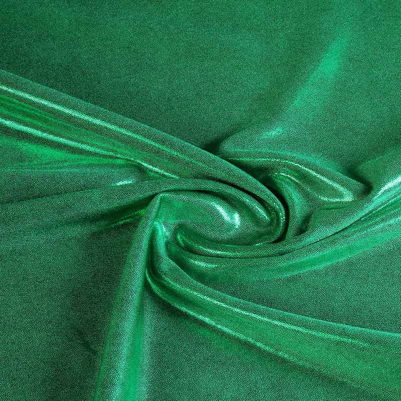 Tissu Mystique foil vert