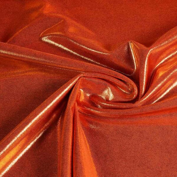 Tissu Mystique foil orange
