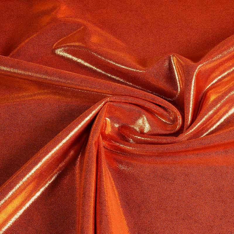 Tissu Mystique foil orange