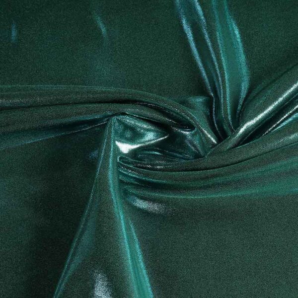 Tissu Mystique foil vert foncé