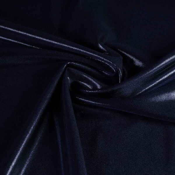 Tissu Mystique foil bleu foncé